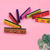 Cartoon wooden harmonica, double row smart toy for kindergarten, musical instruments, wholesale