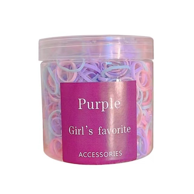 500 tiras de goma enlatadas de 2cm para niños una vez tirando de la cuerda de la cabeza para bebés elásticos bonos toques de cabello