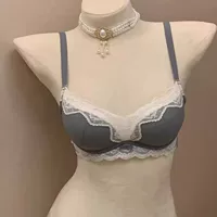Lace supporting wireless bra, bra top, french style