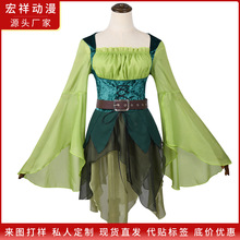 万圣节魔法精灵小仙女公主连衣裙绿野仙踪cos服化妆舞会话剧服装