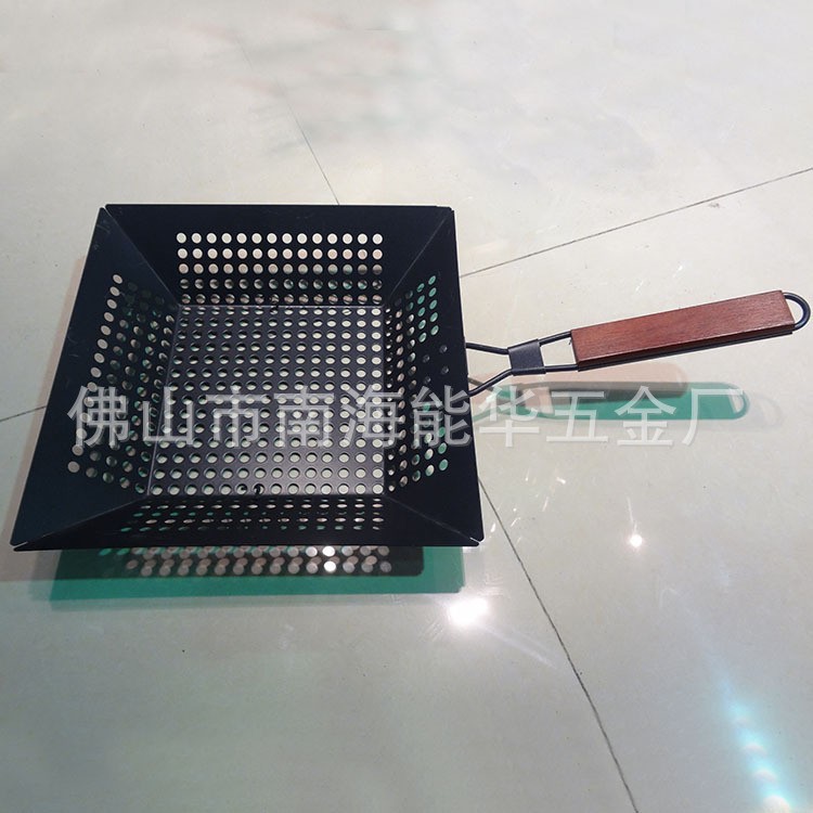 Placa de Barbacoa Cuadrada de Hierro Portátil Plegable Antiadherente Sin Humo con Mango image 5