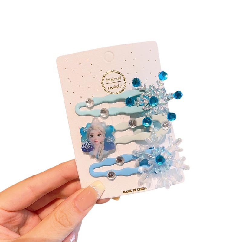 Horquilla de hielo y nieve para niños de verano Clip de flequillo princesa Aisha Clip de pico de pato para niña Sanrio Accesorios para el cabello para estudiantes