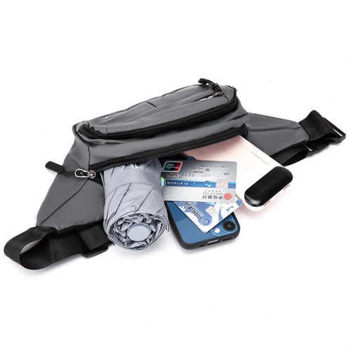 Cross-border men's waist bag new outdoor leisure sports crossbody chest bag large capacity business mobile phone coin purse wholesale