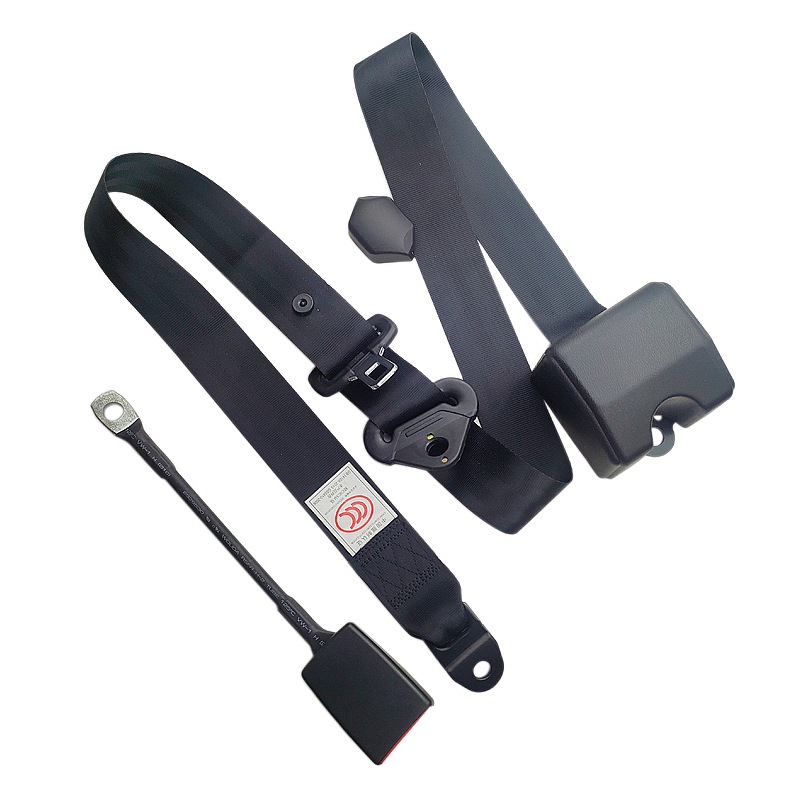 Universal emergency lock three-point safety belt automatic retractable car bus return driving seat safety belt
