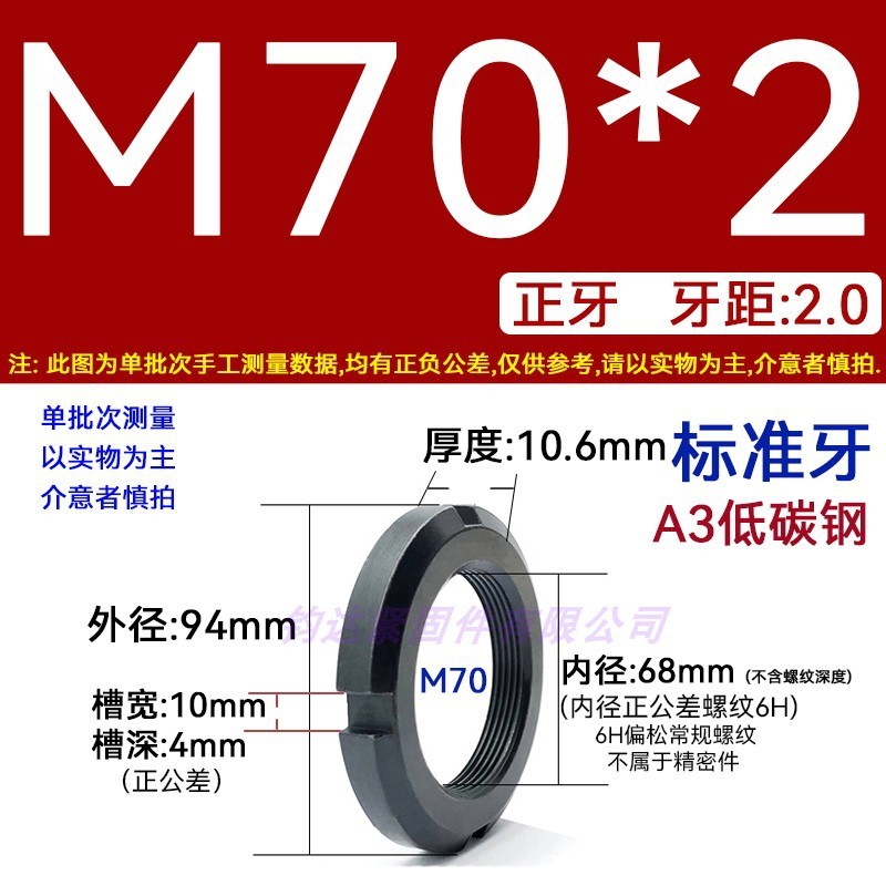 国標丸ナット止め溝入れロックナット元型ロックメス太い歯の細い歯の反歯1.5四溝とキャップ812|undefined