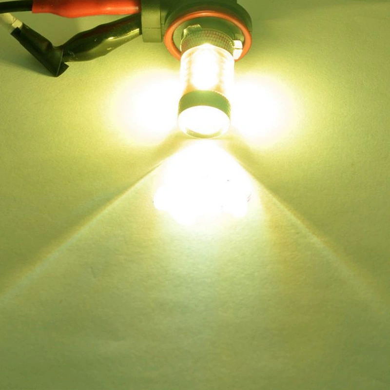 Переднее автомобильное освещение LED H8 3030 80W Mist свет черный алюминий H11 2835 16LED передняя фара подсветка против запотевания