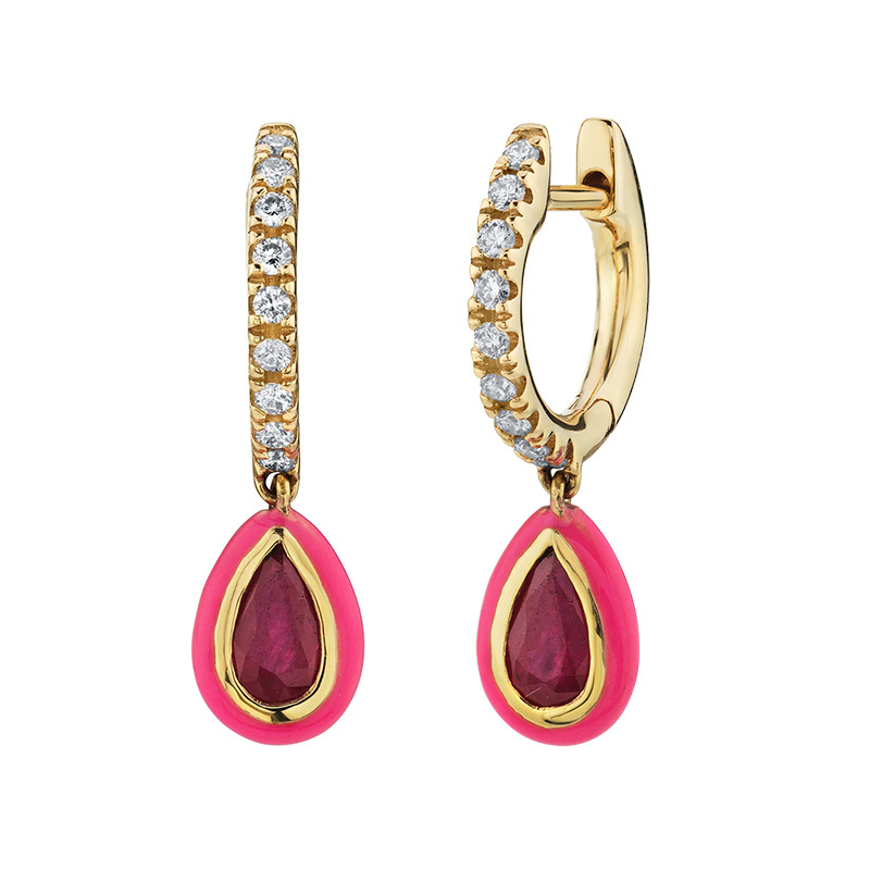 Fashion Geometric Copper Drop Earrings Plating Inlay Zircon Copper Earrings