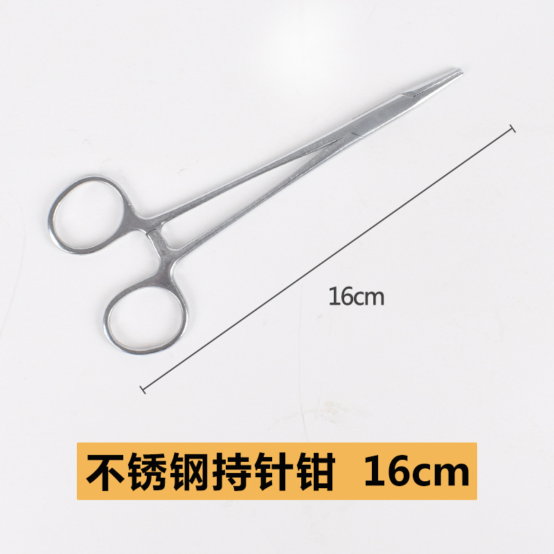 SUTURA veterinaria aguja de sutura para mascotas veterinaria especial de acero inoxidable aguja recta aguja curvada herramienta de sutura quirúrgica de cerdo