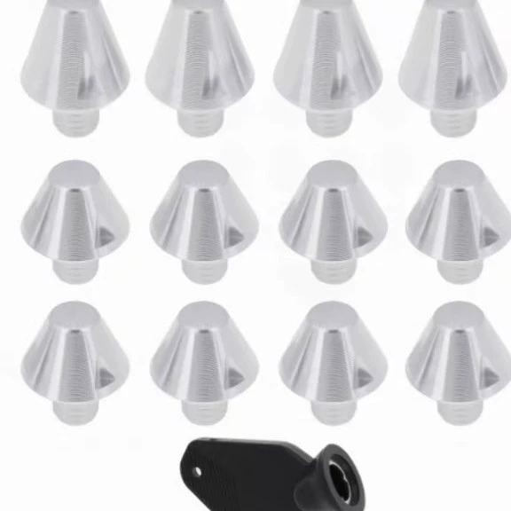 Black football plastic changeable boots, with spikes