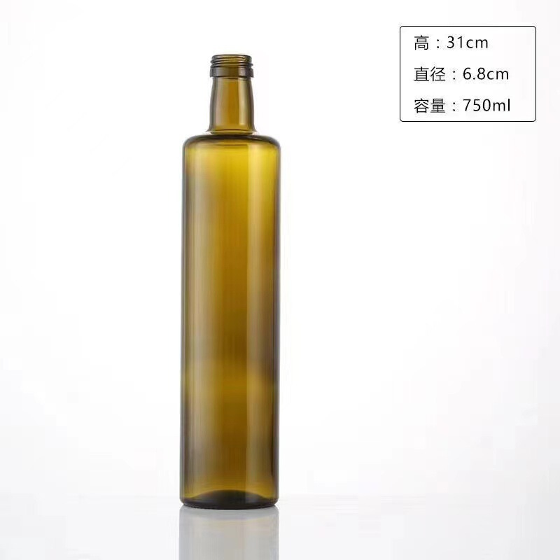厂家直供多规格750ml大容量玻璃橄榄油瓶密封醋油瓶分装空瓶批发|undefined