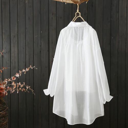 Open-front sun-protective long-sleeved women's summer new sunscreen shirt, thin outerwear, air-conditioning shirt top for women