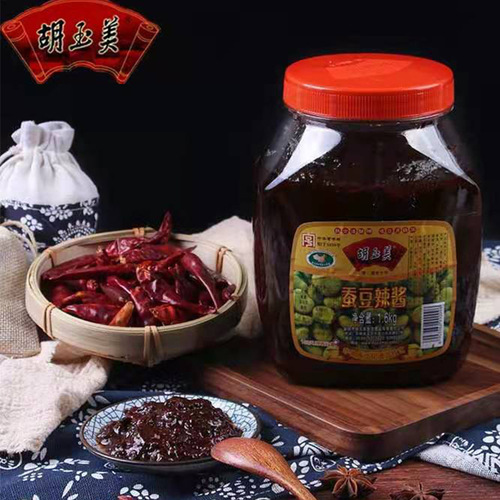 Hu Yumei broad bean chili sauce 3.2 catties/barrel bean paste stir-fry seasoning sauce bibimbap chili sauce wholesale