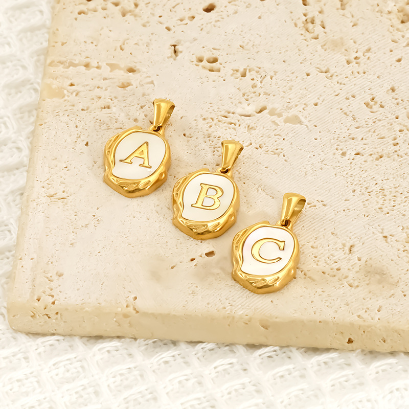 Letter, Word Pattern All Seasons Season 1 Piece Titanium Steel Letter Word Pendant Pendant Necklace Necklace