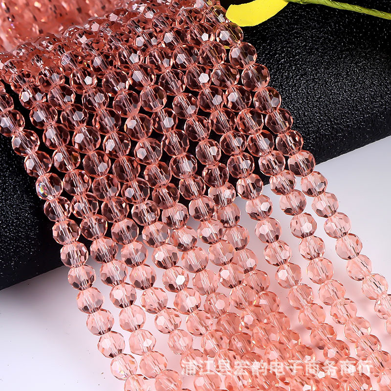 Un lote de 32 lados cuentas de tierra de cristal de color cuentas de fútbol de equipaje accesorios de ropa de bricolaje accesorios de joyería