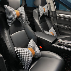 Car Headrest Neck Pillow Pair Summer Car Cushion Vehicle Seat Cervical Pillow In-Car Simple Pillow For Women