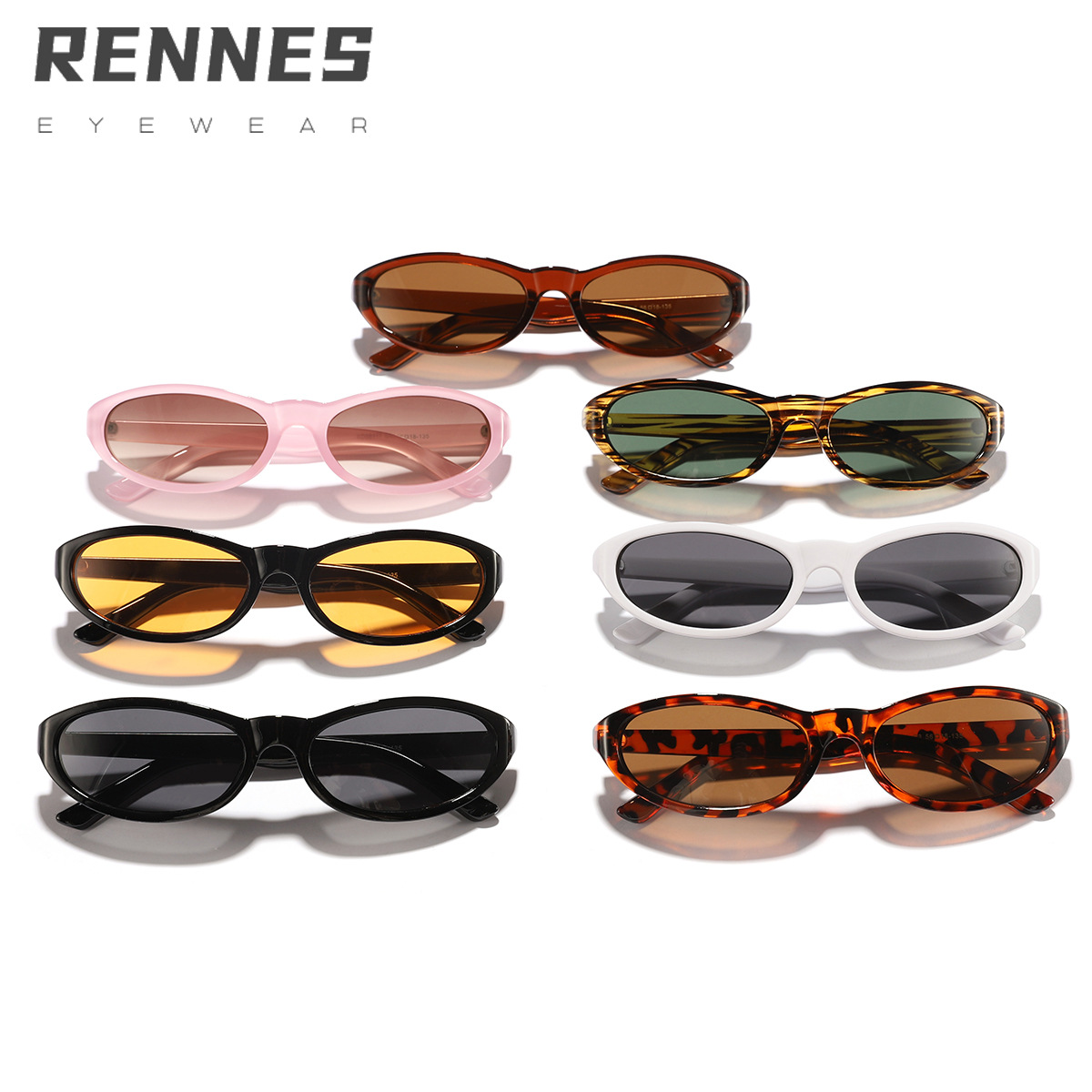 Las nuevas gafas de sol de hip-hop de calle futuristas y frescas de Y2K, el mismo estilo, gafas de sol de estilo cóncavo de tiro callejero de moda