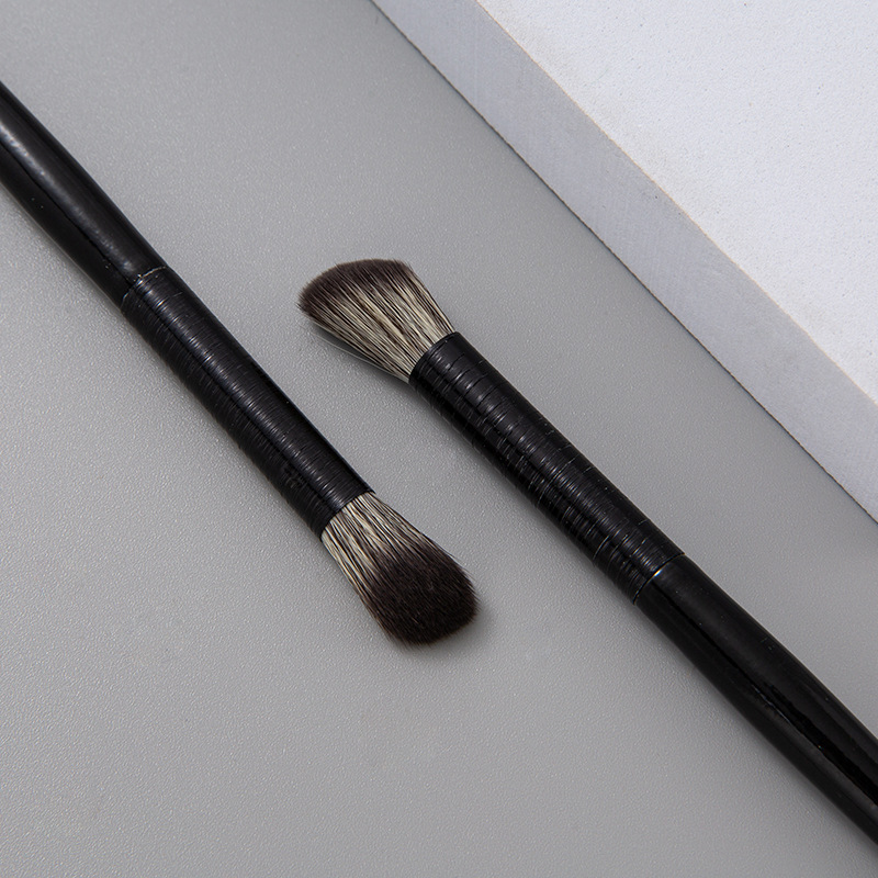 Simple Style Artificial Fiber Plastic Handgrip Makeup Brushes 2 Pieces display picture 3
