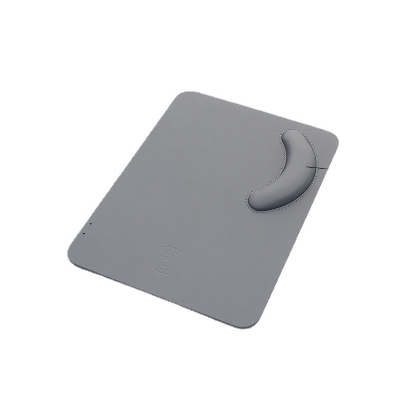 Transfronterizo multifuncional pu cuero cargador rápido almohadilla de ratón de carga inalámbrica de oficina soporte de mano protector de muñeca almohadilla de ratón