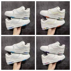 外贸高版本真皮驴家trainer情侣款邮轮限定空胶压花高奢休闲板鞋