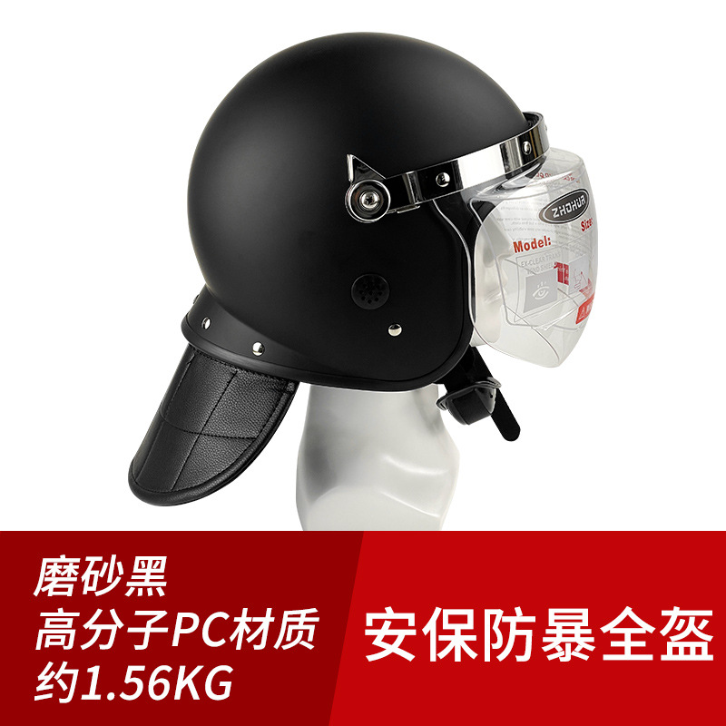 Matte black riot full face helmet