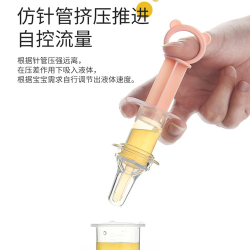 Baby liquid feeding artifact, baby anti-choking, drinking water and medicine dropper, newborn feeding water, children's pacifier, syringe liquid feeding device