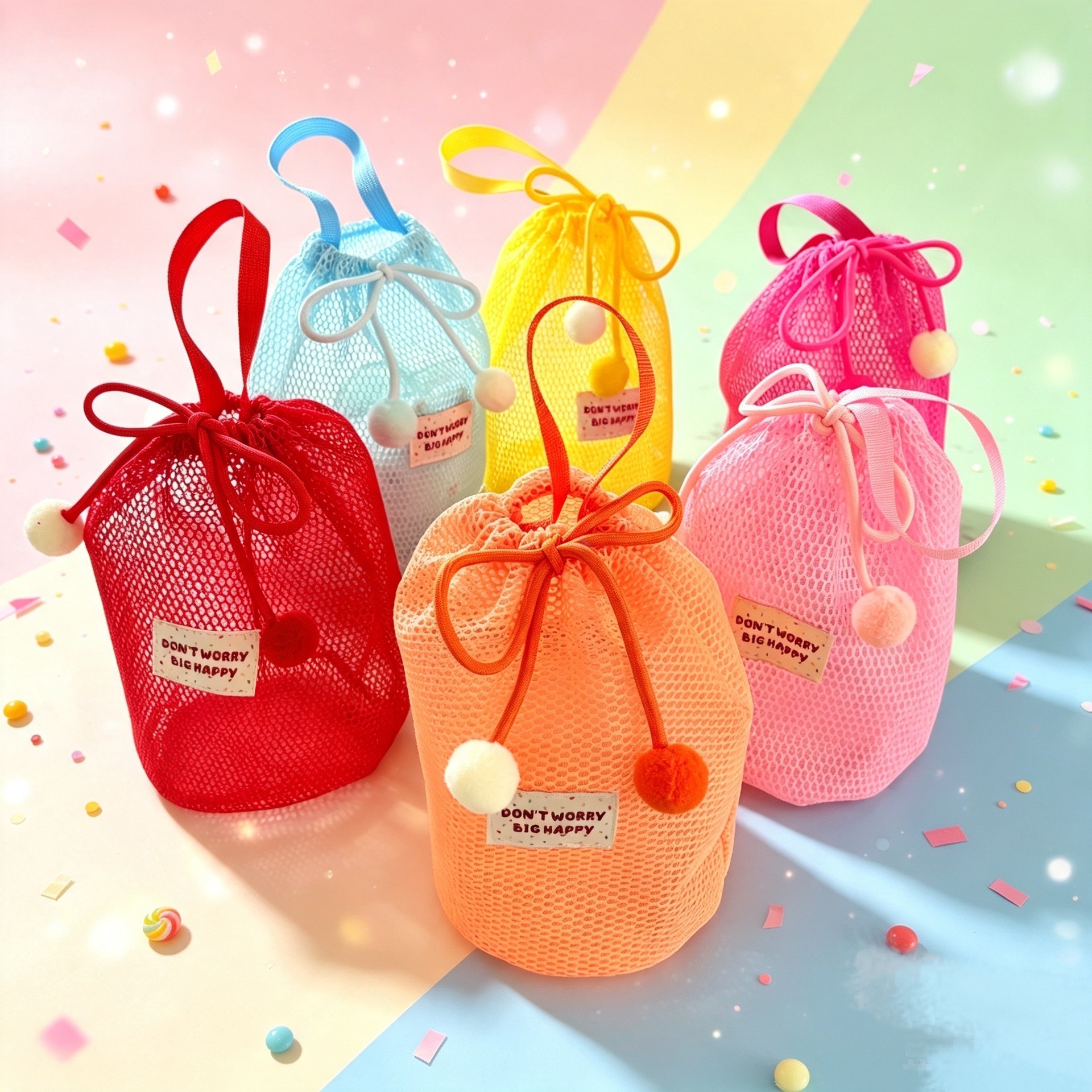 Kindergarten birthday gift bag, baby favor bag, tote bag, Children's Day gift wrapping bag, drawstring bag