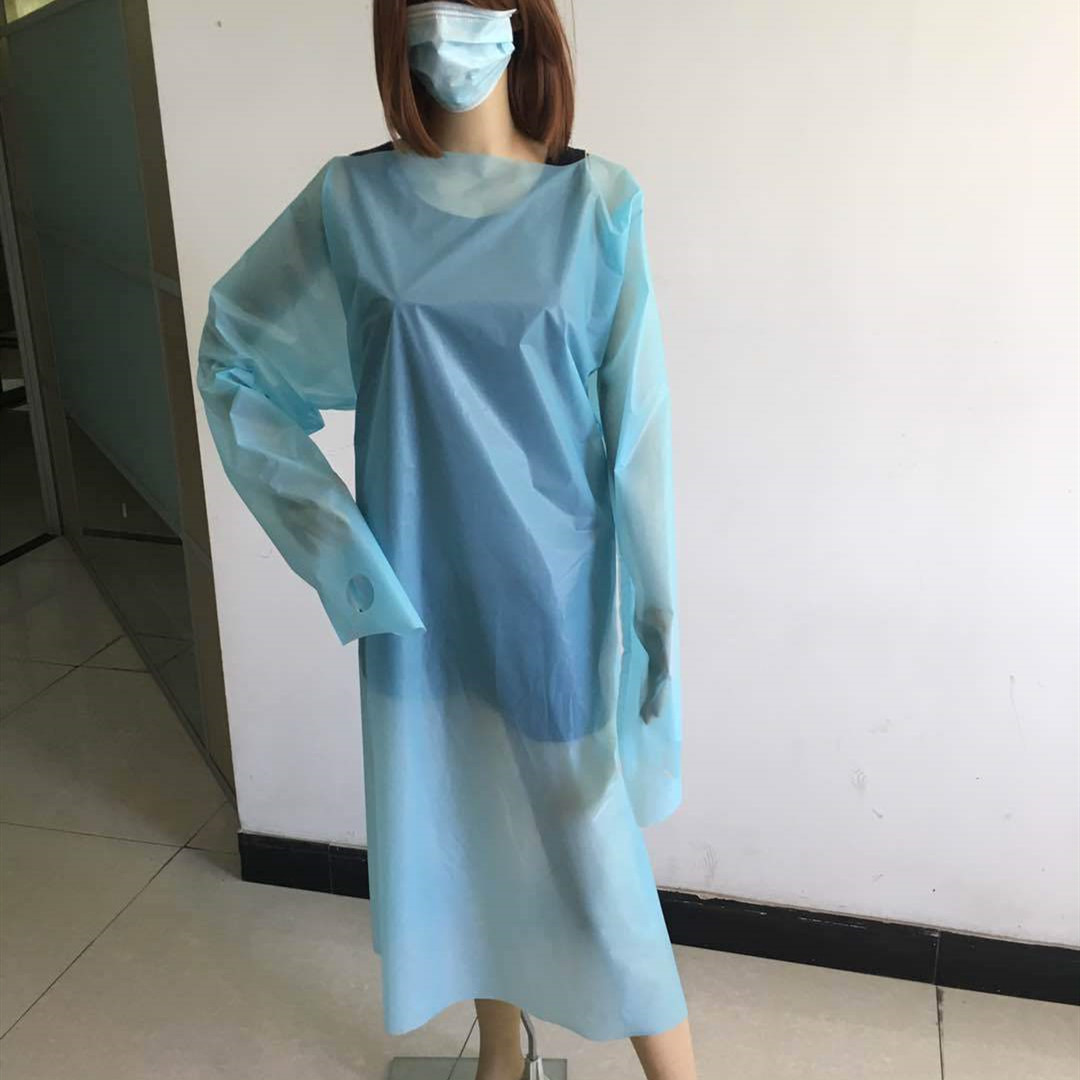 一次性塑料衣CPE塑料围裙 一次性CPE袍 加厚反穿衣防水防护CPEE18