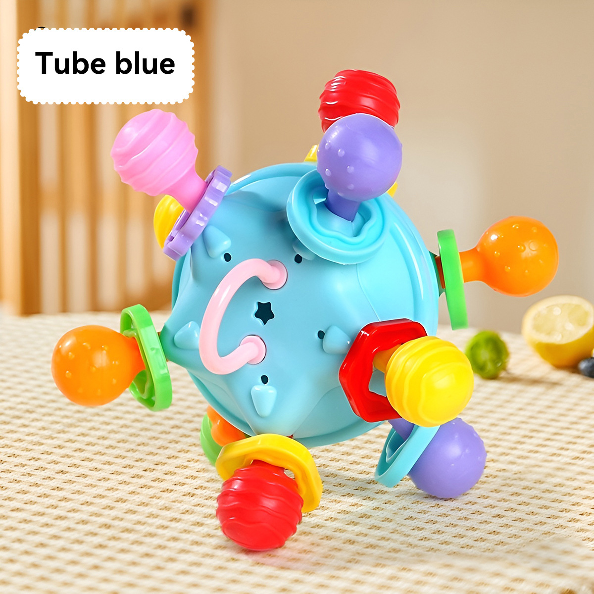 Sonajero de mano para bebé, bola atómica Manhattan hervible, juguete para recién nacido, venta al por mayor, transfronterizo Amazon