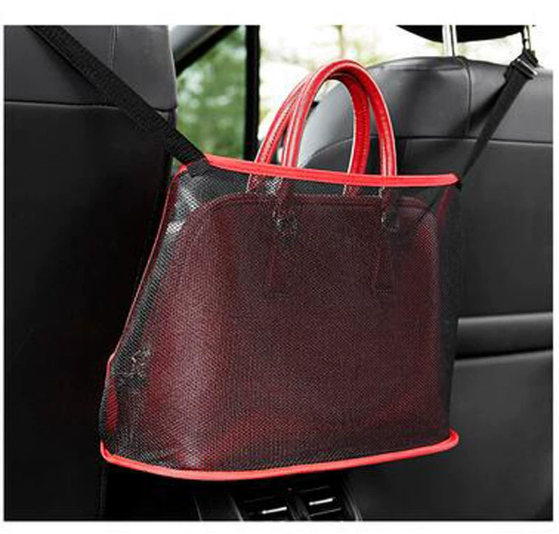 Трансграничный автомобильный автомобиль с двумя креслами для хранения сетки хранения чехол для хранения автомобиля сетка кожаная подвесная сумка для хранения автомобиля