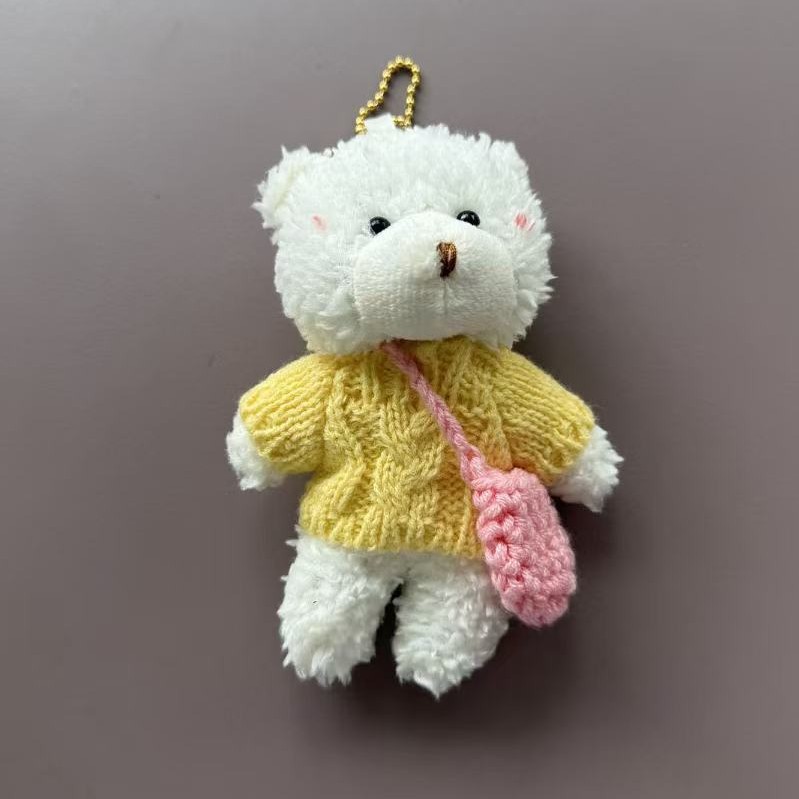 Suéter al por mayor osos colgantes juguetes de peluche Teddy Bear muñeca bolsos colgantes bolsas de vacaciones colgantes mujeres