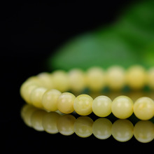 【包邮】 原矿天然蜜蜡散珠 琥珀白花蜜新蜜圆珠多宝手串手链配饰