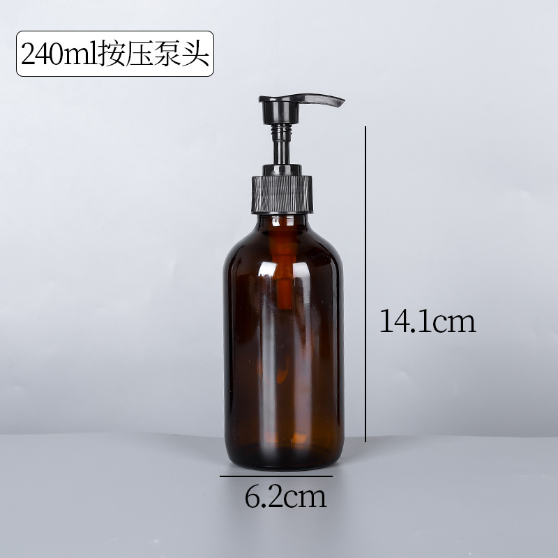Botella de aceite esencial Brown Boston 15ml240ml120ml aceite esencial sub-embalaje botella de vidrio esencia spray