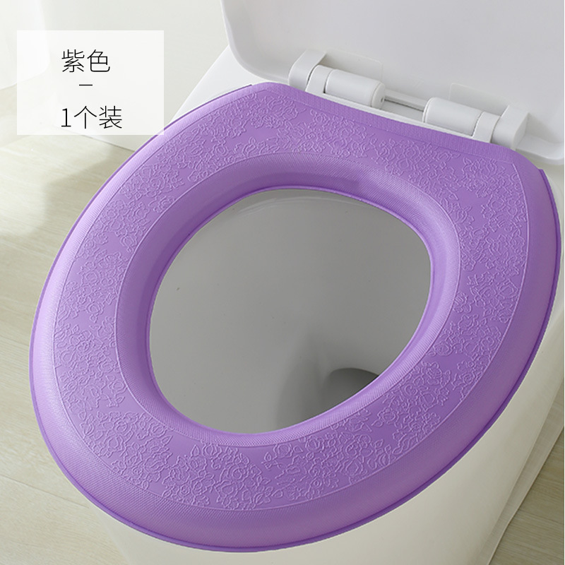 EVA impermeable cojín del inodoro engrosamiento Four Seasons Universal cojín del inodoro adhesivo cubierta del cojín del inodoro del hogar cubierta del inodoro