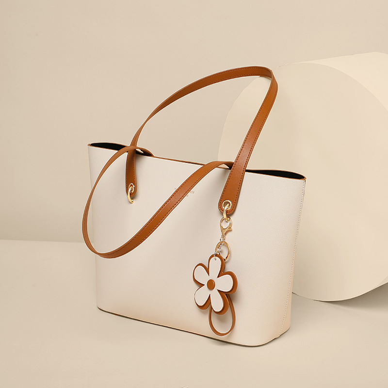 Women's Versatile 2026 New Arrival Commuter Bag Genuine Leather Tote Bag Luxury High-Capacity Handbag - Thumbnail 3