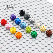 国产小颗粒拼插积木MOC 兼容4733零配件1*1四面带凸点砖