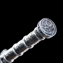 龙泉市刀剑高锰钢如意春秋汉剑秦王佩剑影视宝剑冷兵器收藏未开刃