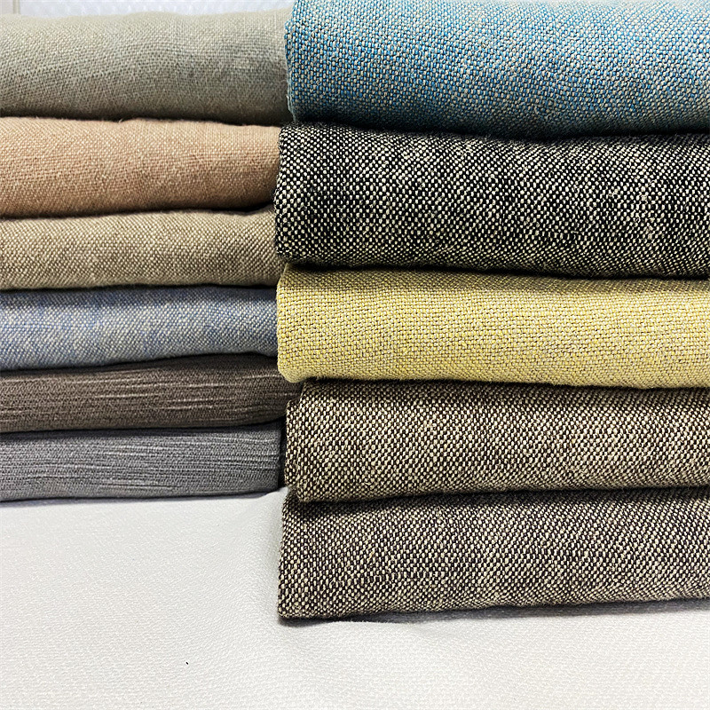 纯亚麻面料 纯色亚麻布料家居沙发桌布窗帘汽车坐套抱枕布装饰布