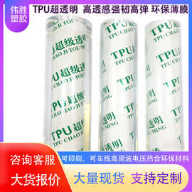源头厂家现货供应TPU高透明薄膜环保可降解tpu透明磨砂雾面半透膜