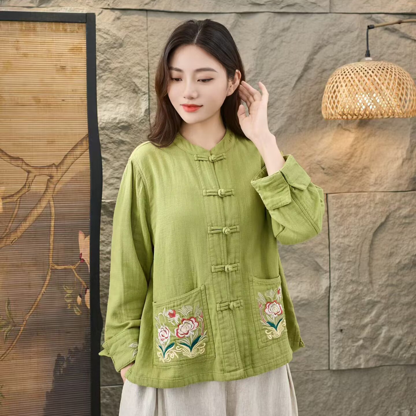 2026 Autumn New Short Coat Cardigan Casual Top Vintage Versatile 9601 #