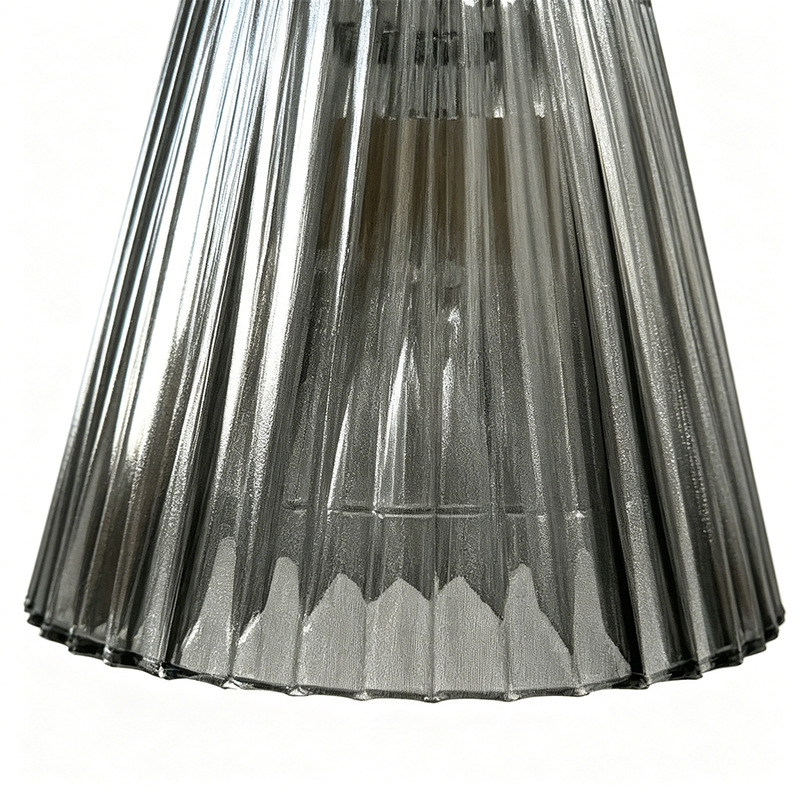 Europa y los Estados Unidos retro lámpara de vidrio estriado lámpara de candelabros de fusión fragante lámpara de ceniza de lámpara image 3