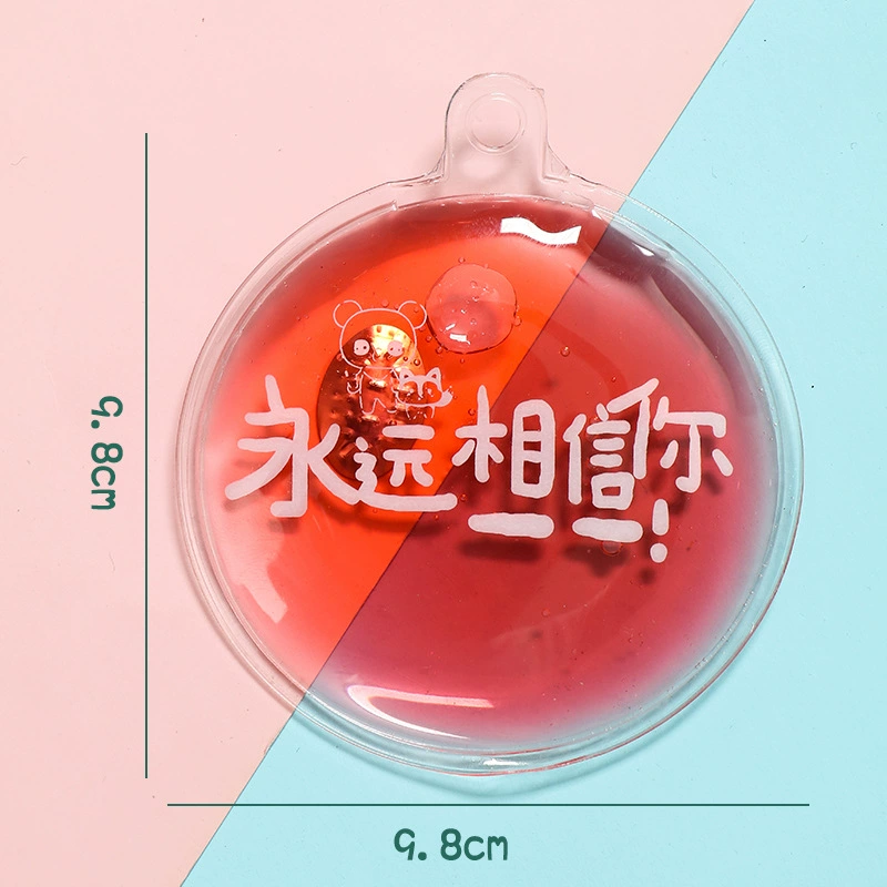 PVC hand warmer, 9.8×9.8 cm, assorted printed designs, lightweight 0.04 kg