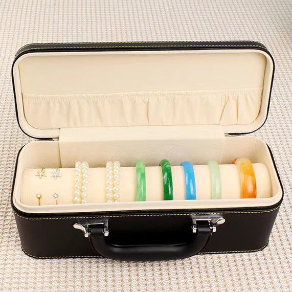 Brazalete caja de almacenamiento 15 dígitos brazalete caja de joyería jade jade caja de oro y plata caja de exhibición caja de joyería portátil caja doméstica
