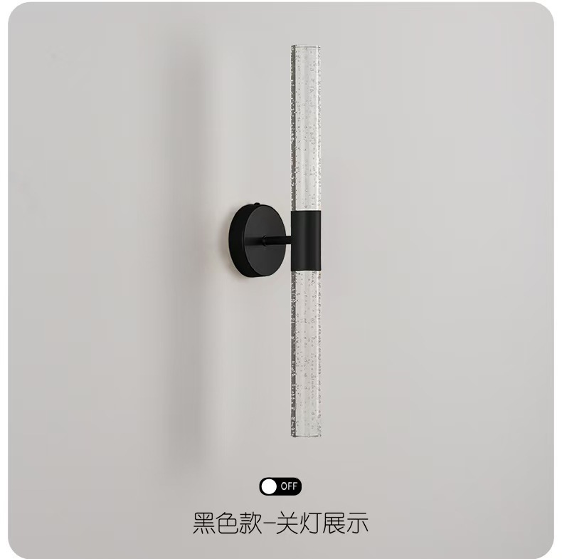 Lámpara de Pared Redonda Doble de 2 Cabezas de Hierro y Acrílico LED para Sala de Estar y Dormitorio