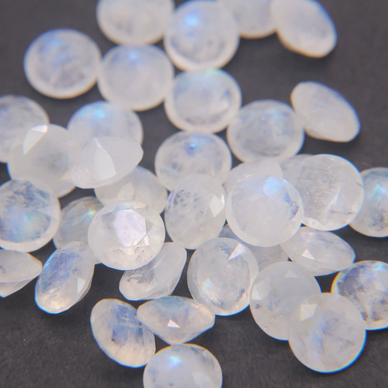 Organic gemstone for ring, moonstone, 5mm