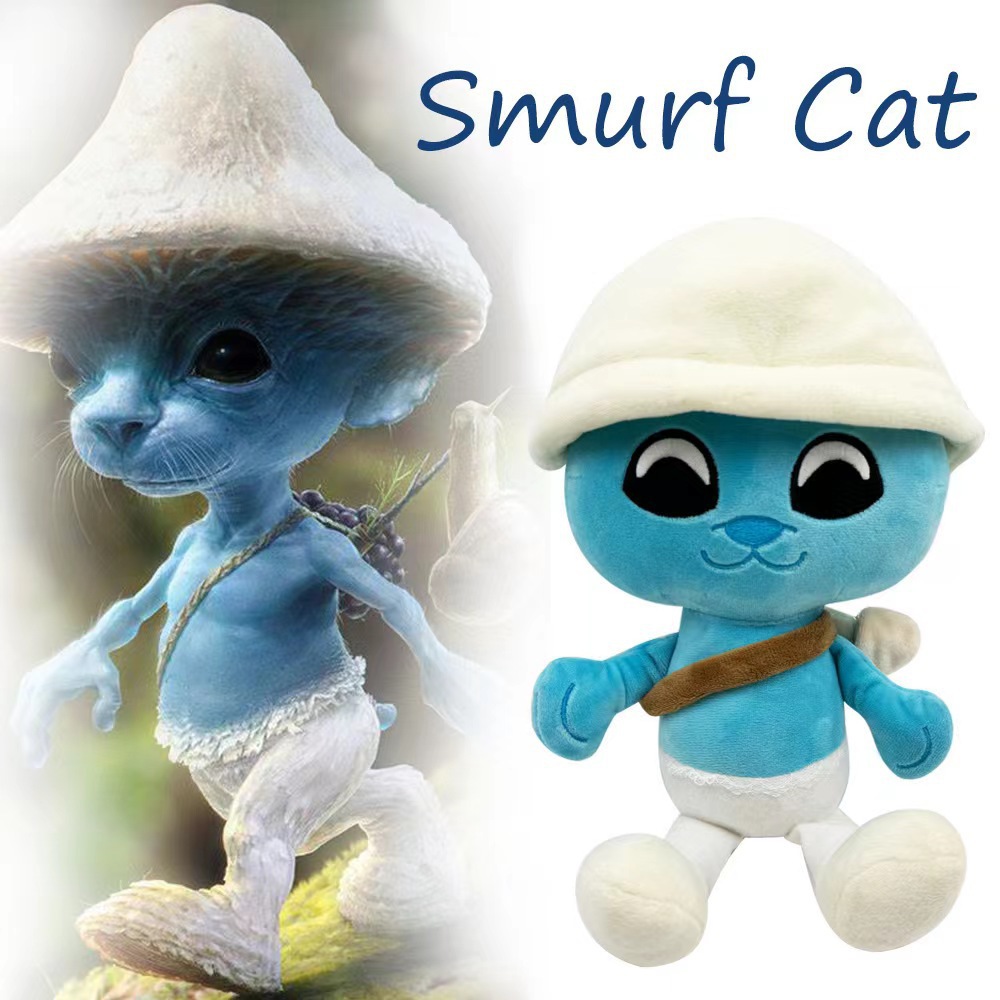 跨境新品Smurf Cat俄罗斯蓝毛绒公仔儿童玩具布娃娃包邮