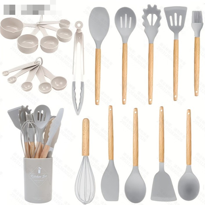 Edición luz utensilios de cocina 17 unidades traje medición espátula barril herramientas Cocina