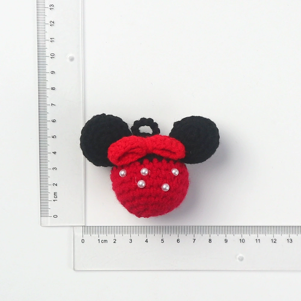 Яблоко, подвеска handmade, клубника, вязаная брелок, подсолнух, оптовая