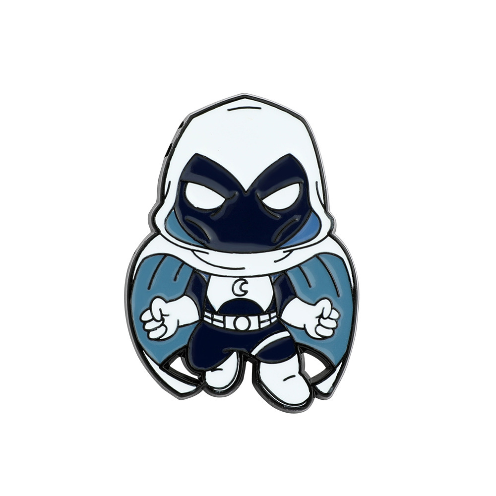 Nuevo broche de película europea y americana de Marvel transfronteriza Moonlight Knight Crimson Bruja Loki Thanos esmalte PIN