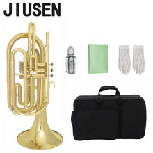 JIUSEN乐器行进圆号降B调圆号 专业演奏考级