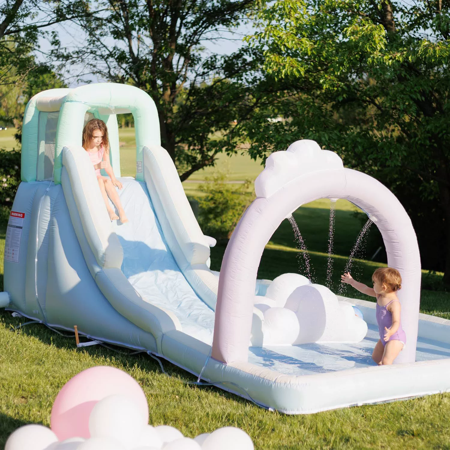 Трансграничное снабжение водяных брызг арки горки для детей в помещении и на территории газона